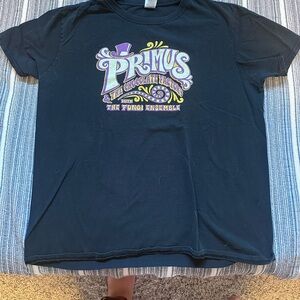 Primus and the Chocolate Factory with the Fungi Ensemble Tour tshirt
